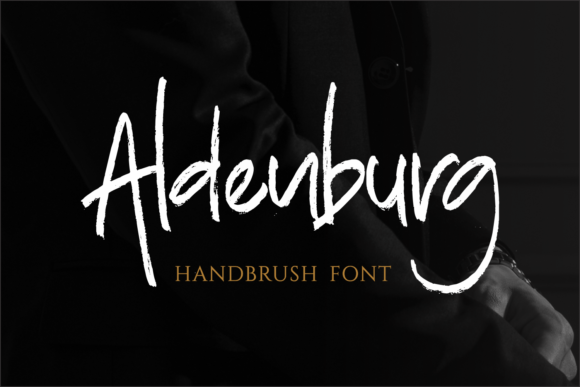 Aldenburg Font: A Natural Brushed Display Typeface for Creative Branding