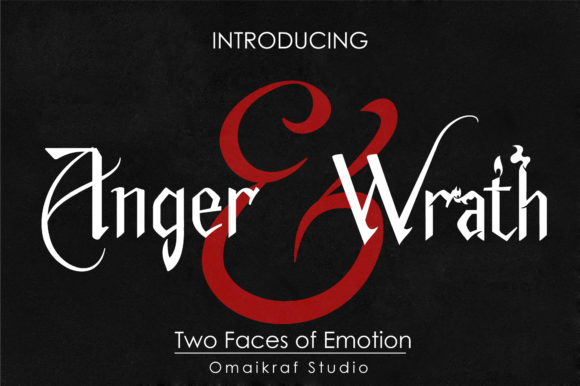 Anger and Wrath Typeface for Bold Digital Branding
