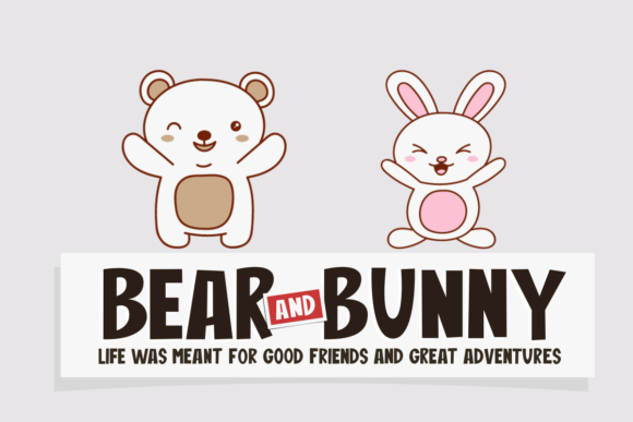 Bear and Bunny Font for Kids-Friendly Web Design