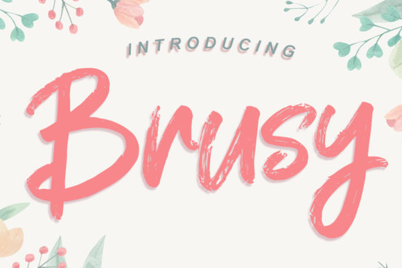 Brusy Brushed Display Font Review for Campaign Design