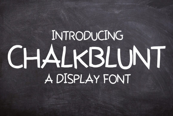 ChalkBlunt: A Fun and Casual Display Font for Creative Branding