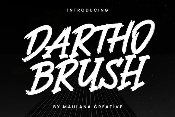 Dartho Brush Font for Bold, Beautiful Craft Projects