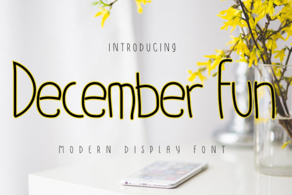 December Fun Font Review: A Quirky Display Typeface for Kids-Friendly Branding