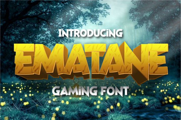 Ematane Font – Bold and Wild for Your Craft Projects