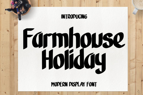 Farmhouse Holiday Display Font Review for Campaign Design