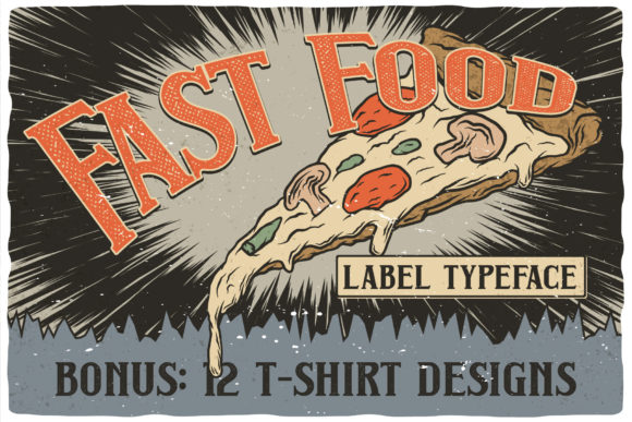 Fast Food Font: A Bold Vintage Typeface for Creative Branding