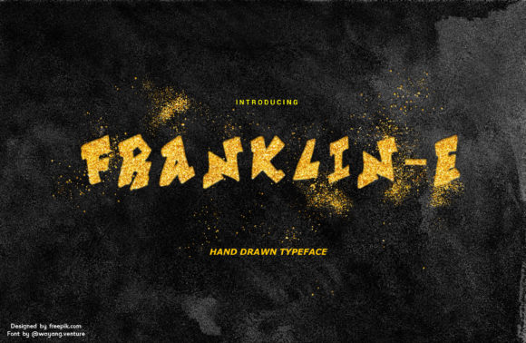Franklin-E Font: A Bold Display Typeface for Creative Crafts