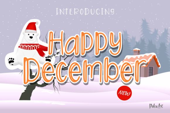 Happy December Font: Playful Typography for Digital Campaigns
