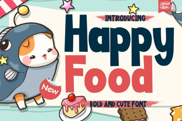 Happy Food Font for Beautiful and Bold Craft Projects