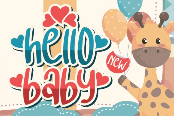 Hello Baby Font for a Playful Brand Identity