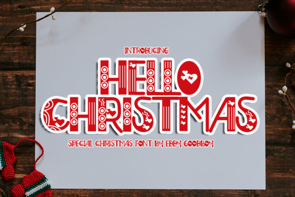 Hello Christmas Typeface Review: A Unique Display Font for Festive Branding