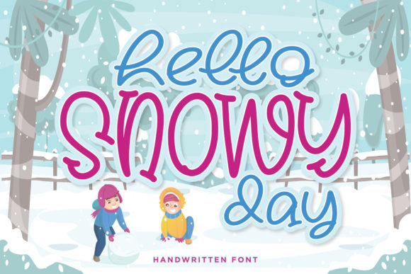 Hello Snowy Day: The Display Font for Engaging Child-Centric Campaigns