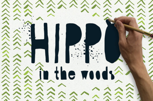 Hippo in the Woods Font for Playful Campaigns