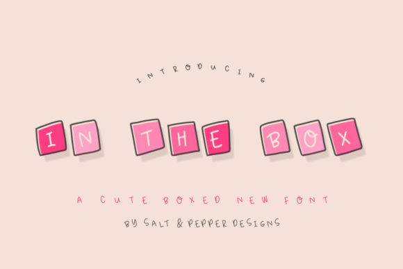 In the Box Font: A Playful Display Typeface for Creative Branding