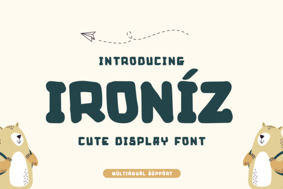 Ironiz Font: A Bold Display Typeface for Eye-Catching Campaigns