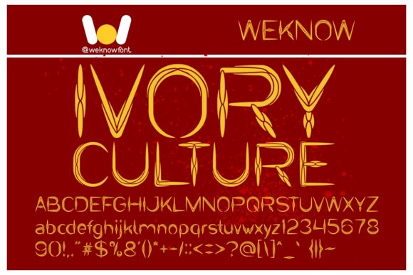 Ivory Culture Display Font for Stronger Branding and Visuals