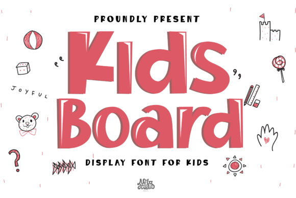 Kids Board Font: A Playful Display Typeface for Kids-Centric Campaigns