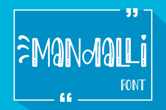 Mandalli: A Friendly Display Font for Editorial Design