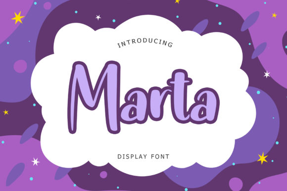 Marta Typeface: A Cheerful Display Font for Brand Identity