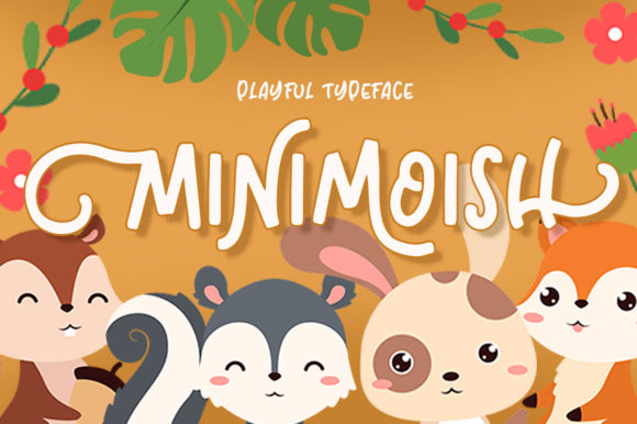 Minimoish Display Font for Creative Crafts and Kids Projects