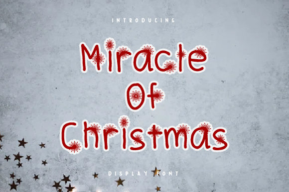 Miracle of Christmas Font for Holiday-Themed Editorial Design