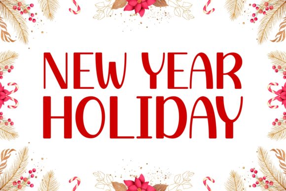New Year Holiday Font: A Joyful Display Typeface for Creative Projects
