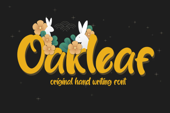 Oakleaf Font: A Display Typeface for Urban-Style Creations