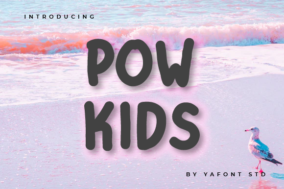 Pow Kids Display Font for Playful Branding