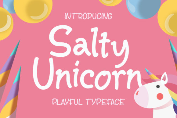 Salty Unicorn: A Playful Display Font for Standout Branding