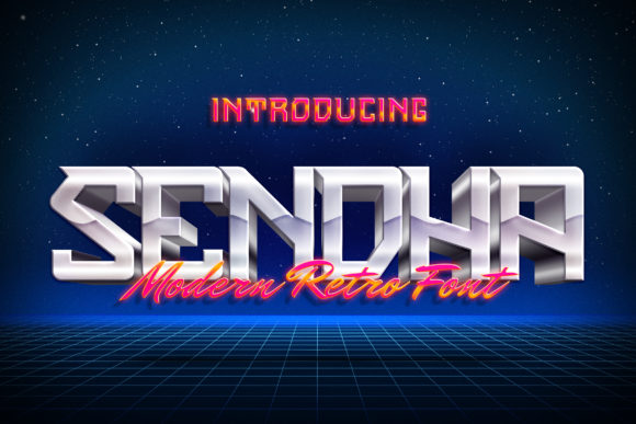 Sendha Font: A Bold Display Typeface for Creative Crafters