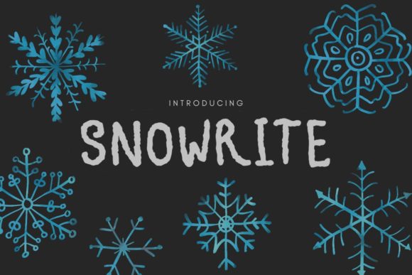 Snowrite Snow-like Typeface Review for Winter Branding