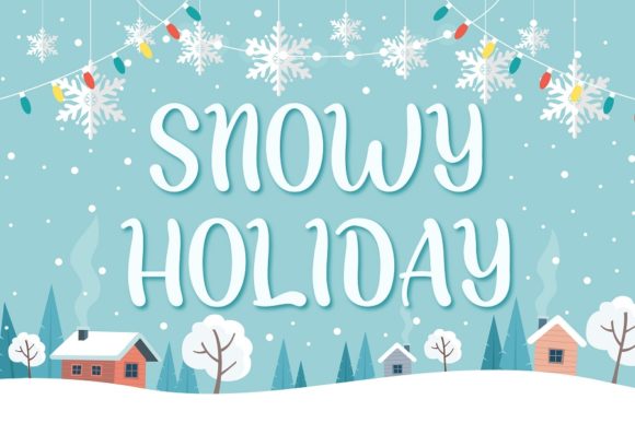 Snowy Holiday Font Review for Creative Branding Projects