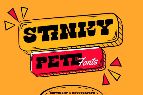 Stinky Pete Font: A Bold Vintage Typeface for Creative Makers