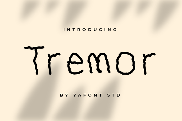 Tremor Font Adds Unique Flair to Creative Branding Projects