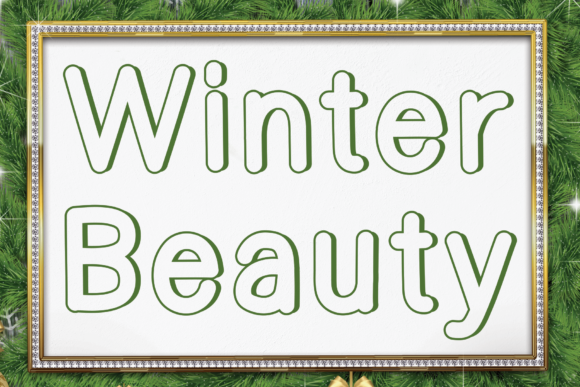 Winter Beauty: A Delicate Display Typeface for Content Creators